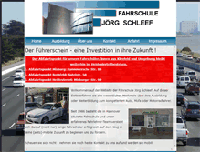 Tablet Screenshot of fahrschule-schleef.de